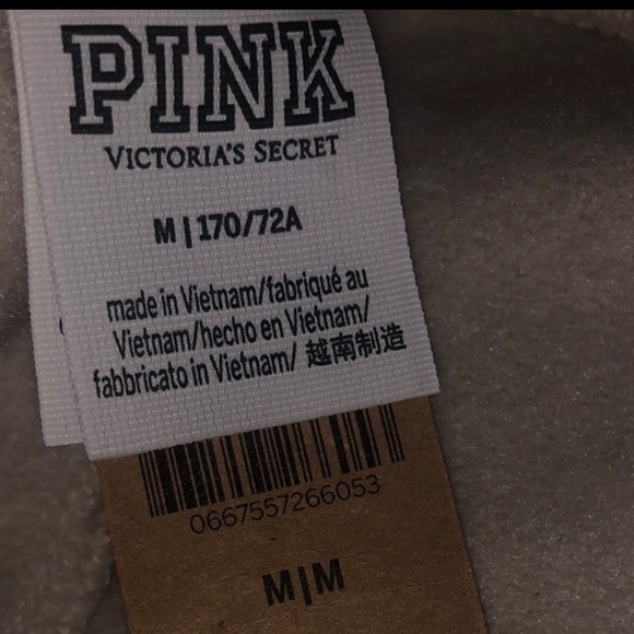 NWT PINK Victoria’s Secret joggers. Vanilla Bean color with bling. Medium - Picture 10 of 10